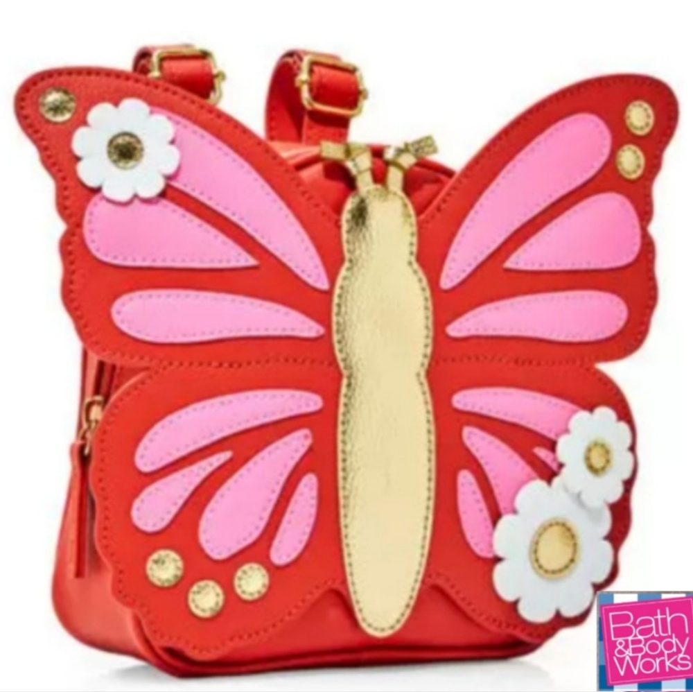 Bath Body Works Butterfly Back Pack Cosmetic Bag